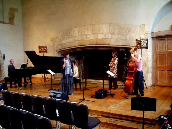 La Mariposa Tango (Carlos Morera and Laura Hansen) with John Turville, piano and Jonny Gee, Bass. Great Hall, Dartington